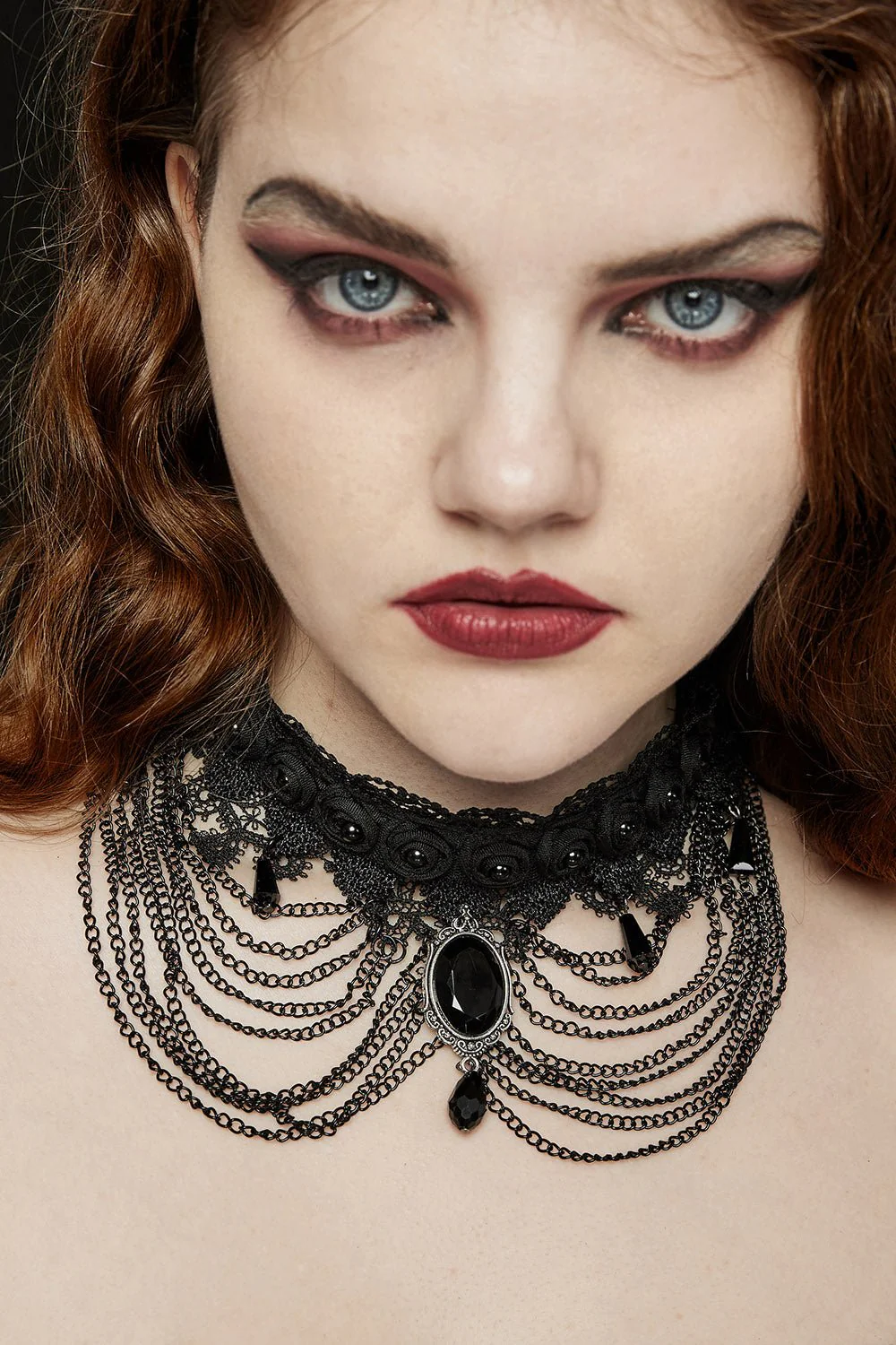 Dark Ages Layered Lace Choker - Image 3