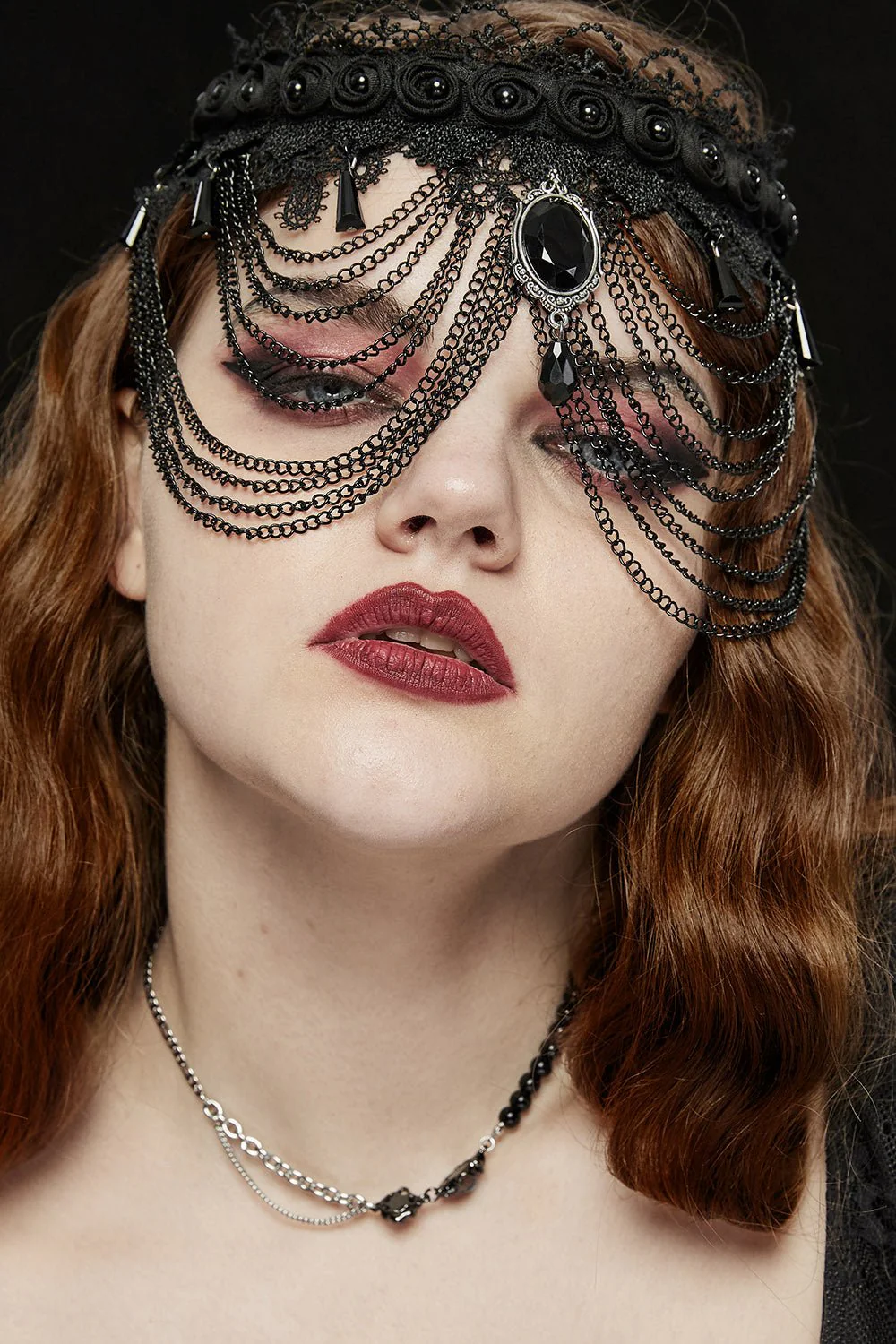Dark Ages Layered Lace Choker - Image 4