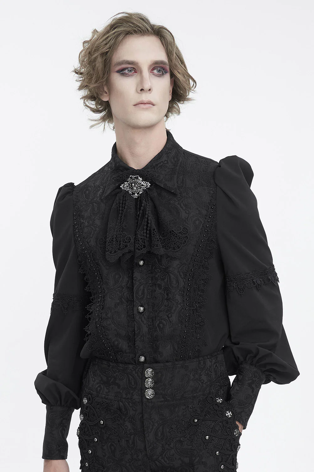 Dark Alchemy Vampire Goth Cravat Tie - Image 2