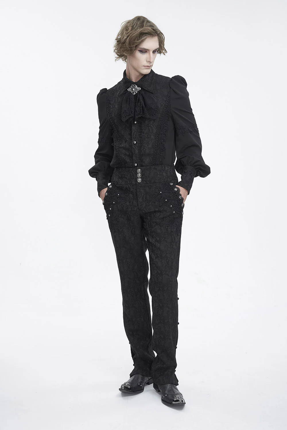 Dark Alchemy Vampire Goth Cravat Tie - Image 5