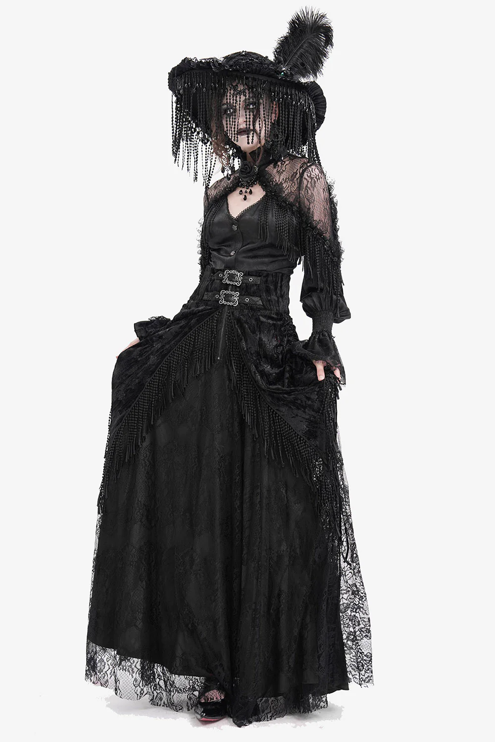Dark Carriage Bustle Skirt - Image 3