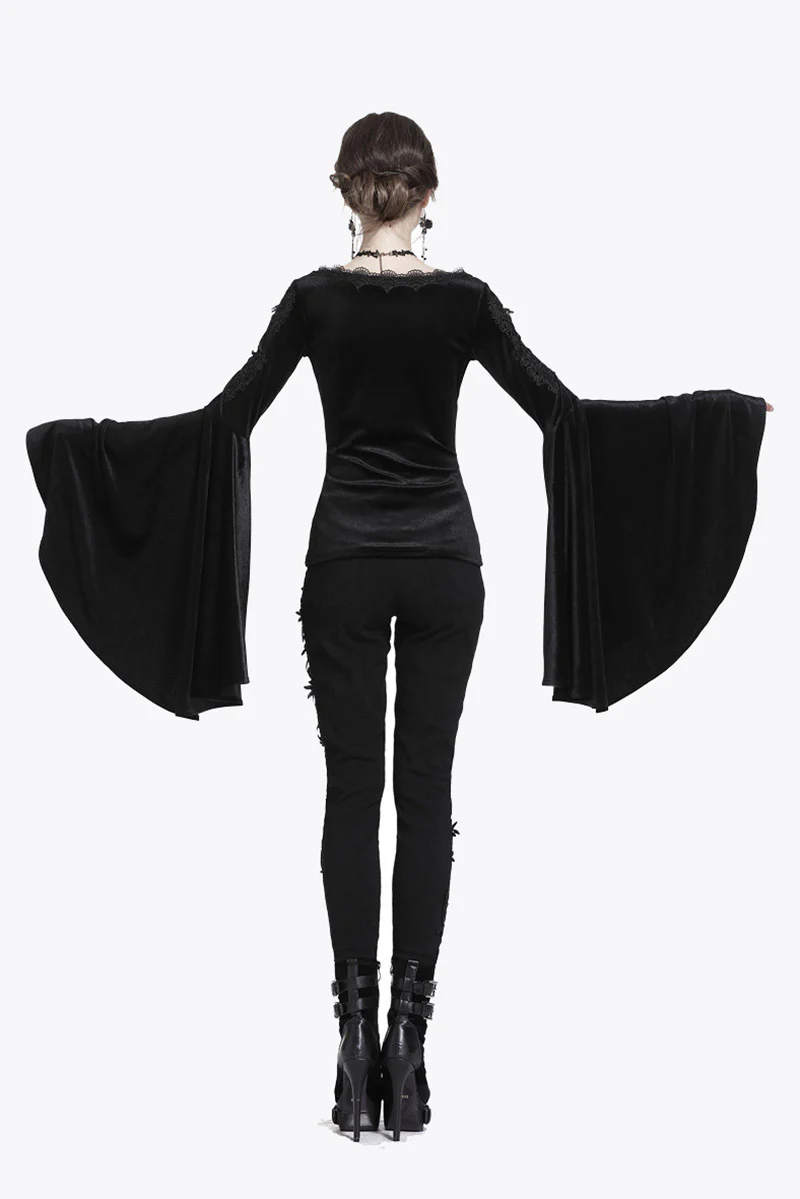 Dark Carriage Flared Long Sleeve Top - Image 6