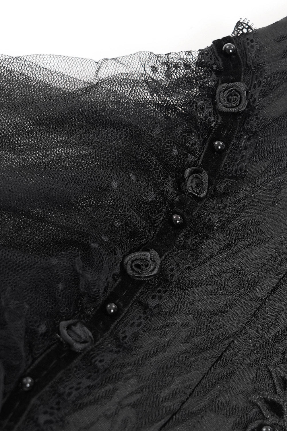 Dark Charms Mesh Underbust Corset - Image 10