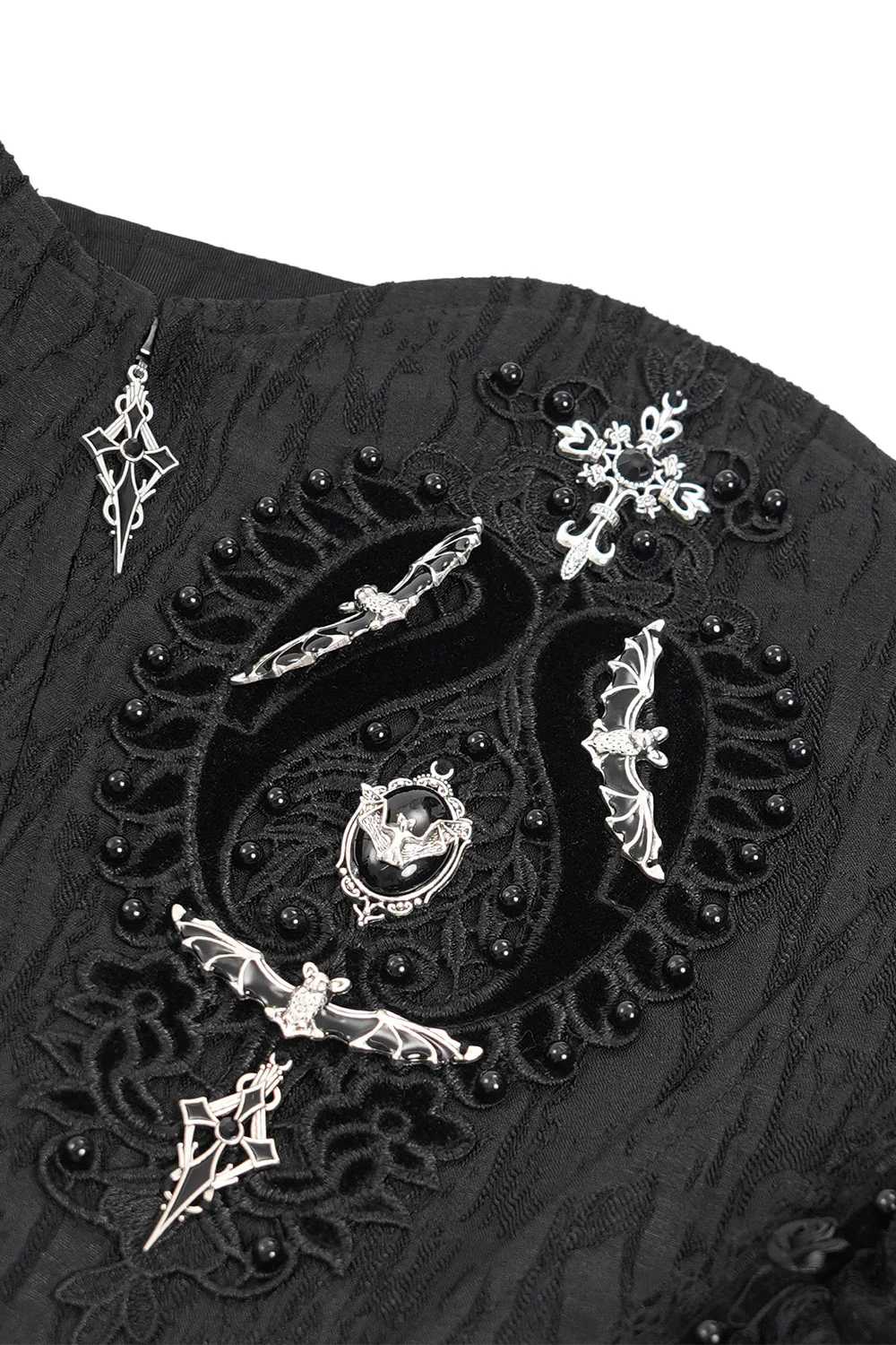 Dark Charms Mesh Underbust Corset - Image 9