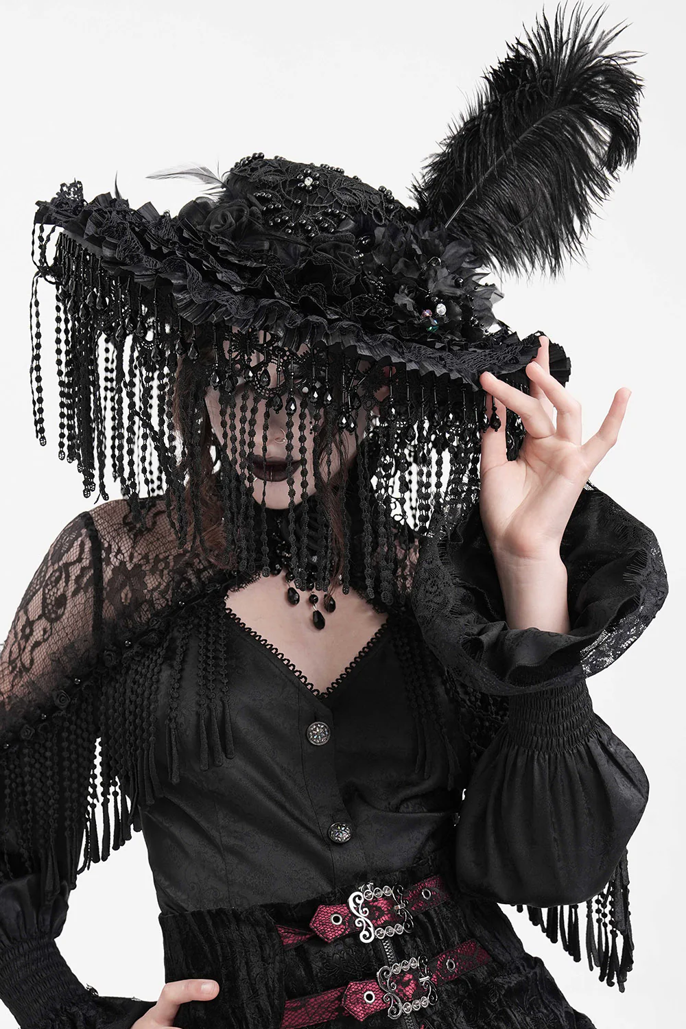 Dark Duchess Tassel Hat