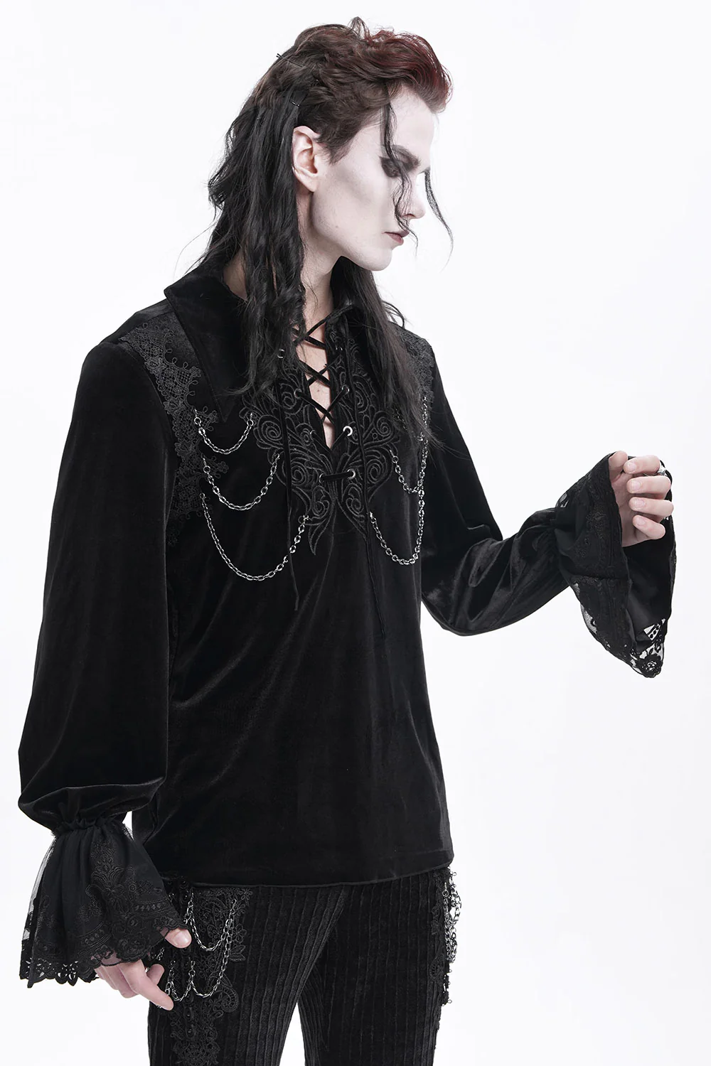Dark Dungeon Victorian Goth Shirt - Image 2