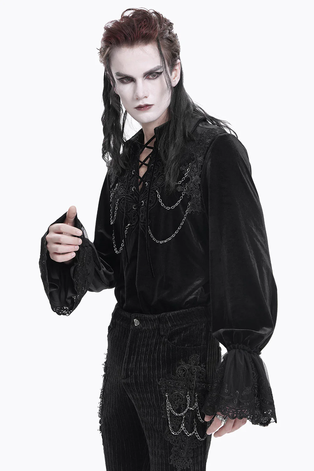 Dark Dungeon Victorian Goth Shirt - Image 5