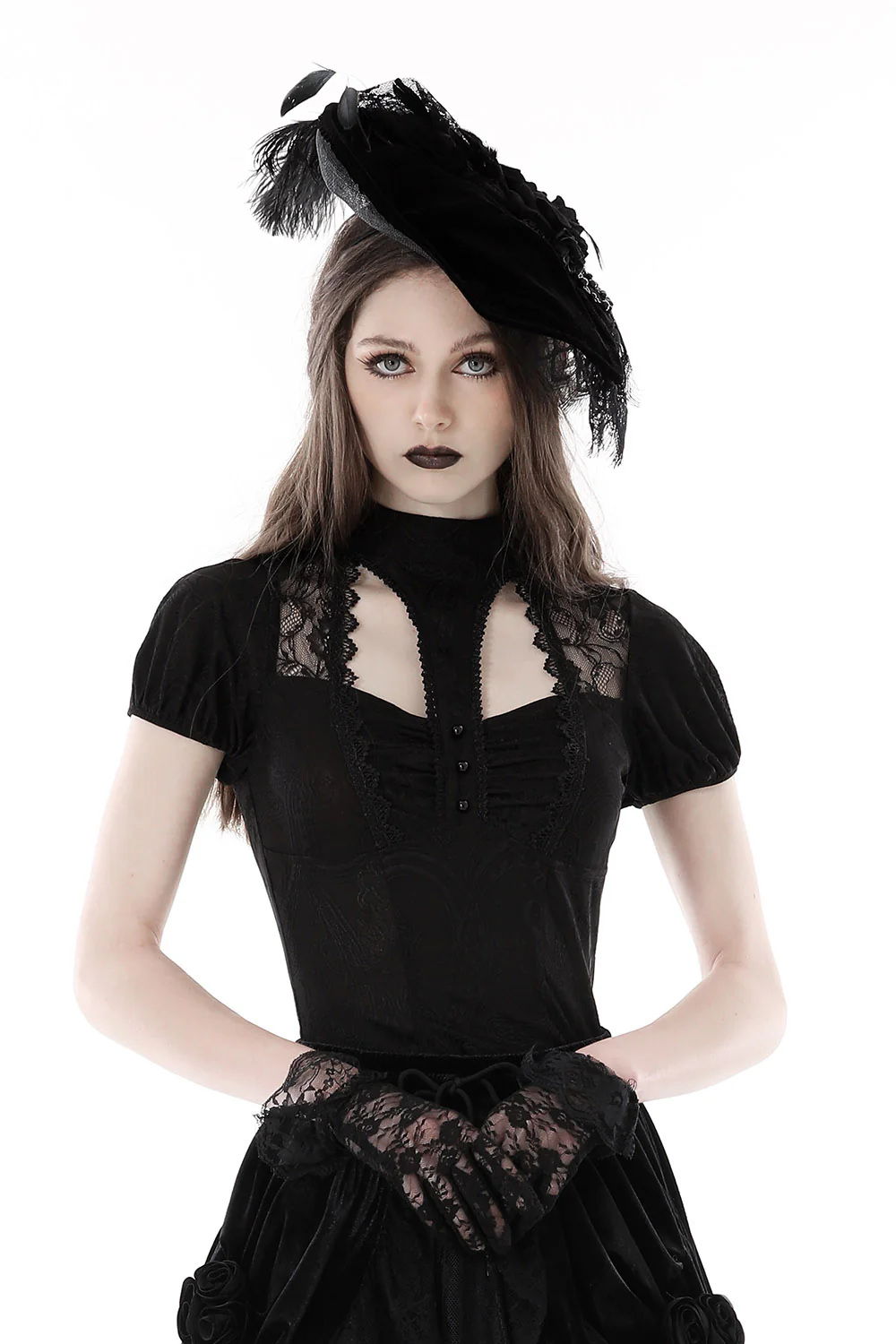 Dark Enchantments Damask Top - Image 3