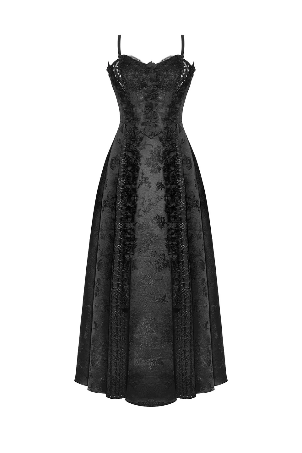 Dark Fairydom Floral Goth Gown - Image 7