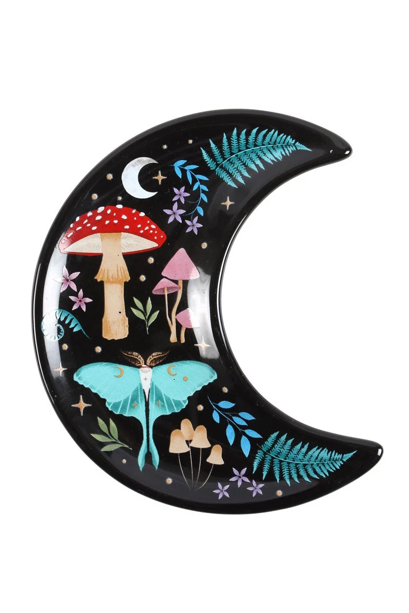 Dark Forest Crescent Moon Trinket Dish