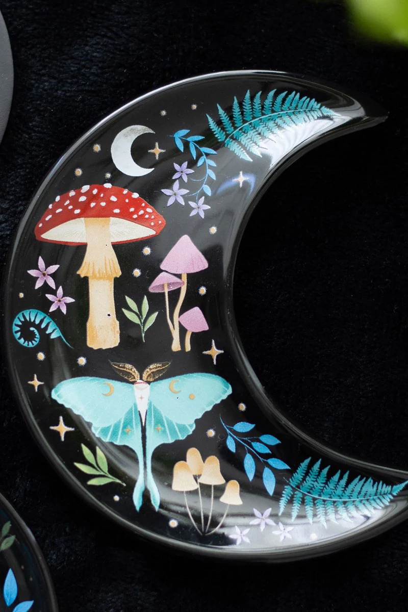 Dark Forest Crescent Moon Trinket Dish - Image 4