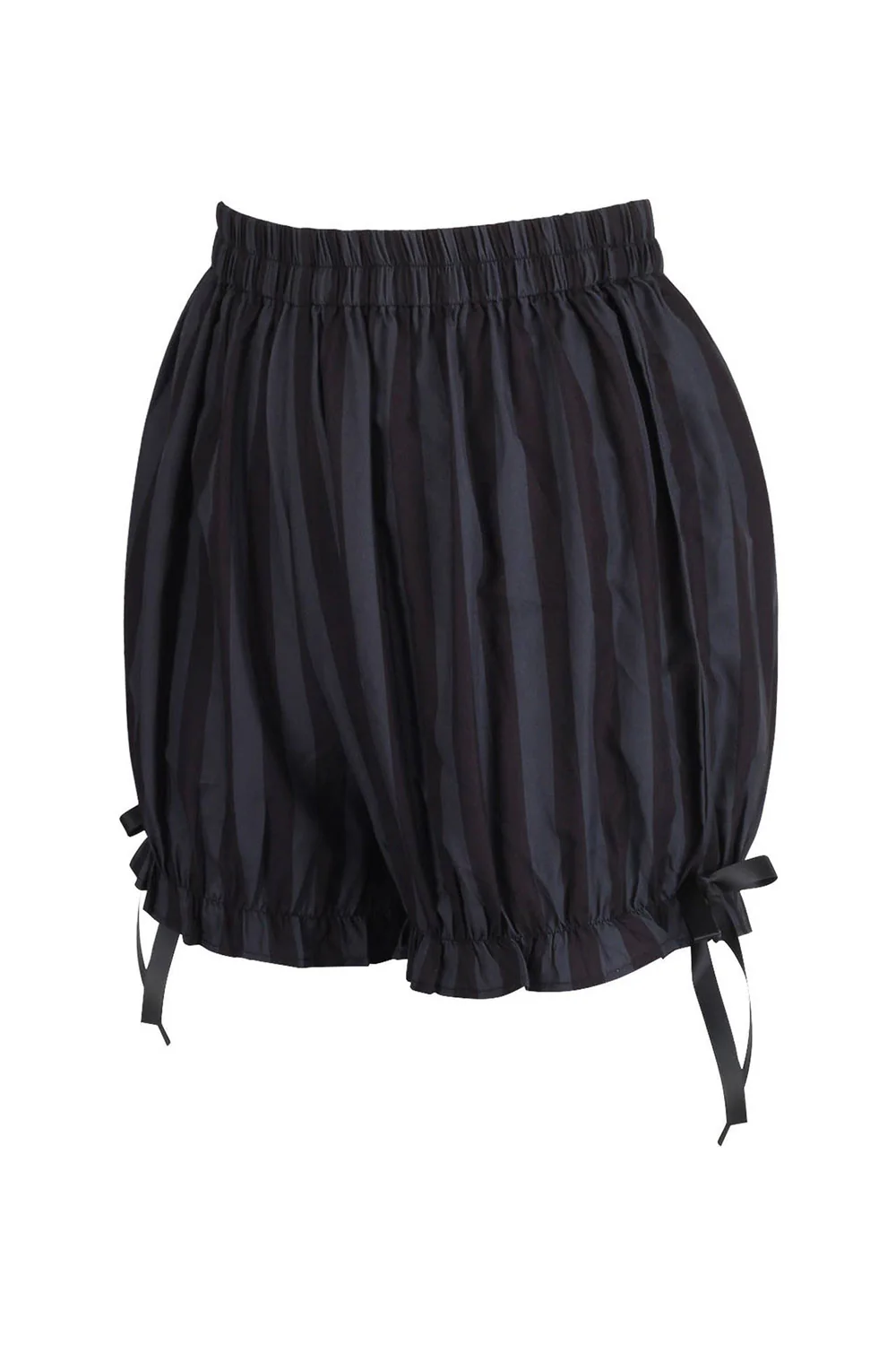 Striped Bloomers [Dark Gray/Black] - Image 2