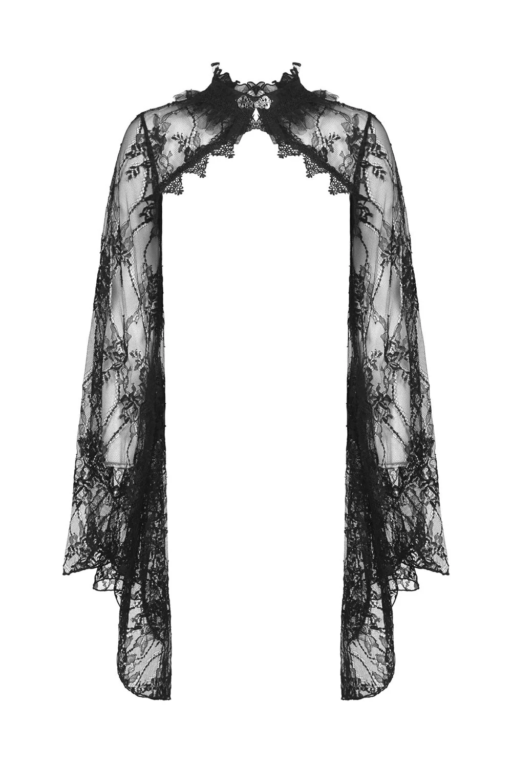 Dark Herbalist Floral Lace Shrug - Image 4