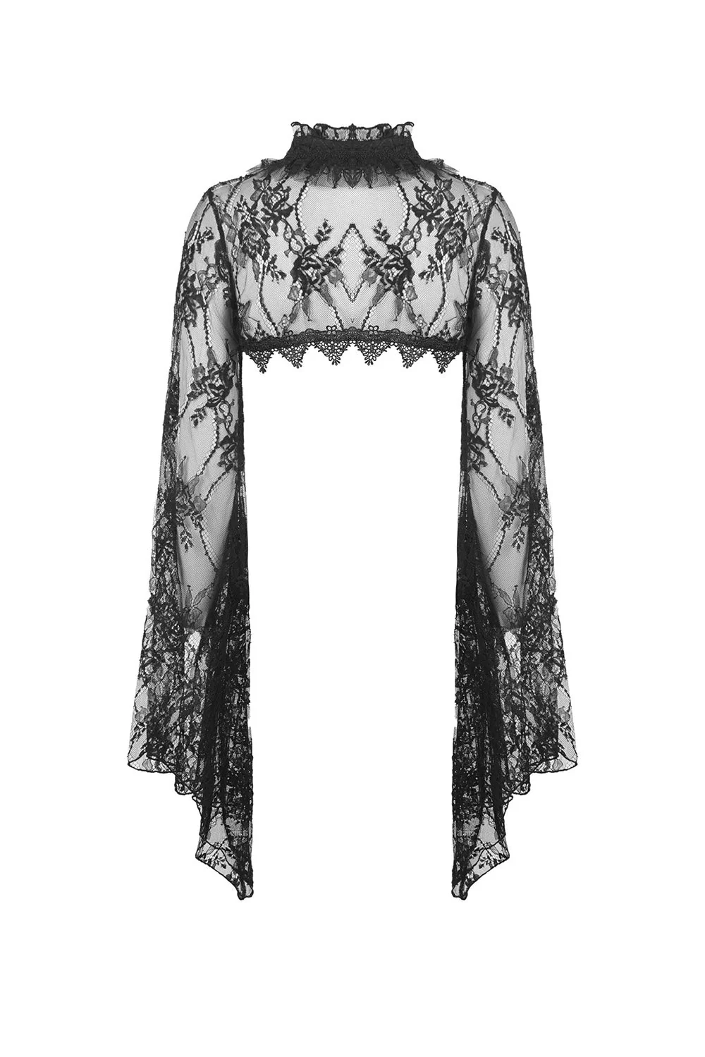 Dark Herbalist Floral Lace Shrug - Image 5