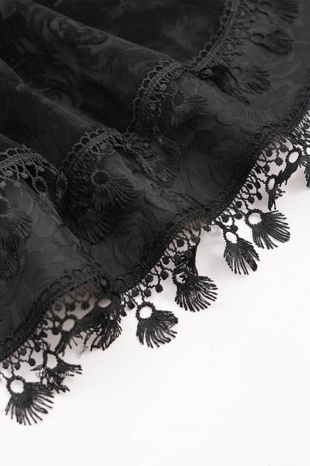 Dark Petals Flared Mini Skirt - Image 10