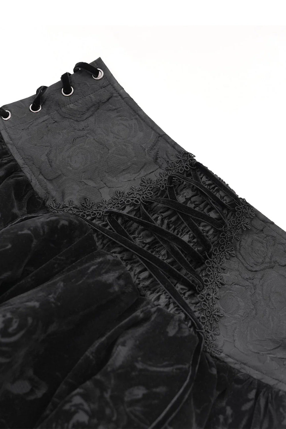 Dark Petals Flared Mini Skirt - Image 9