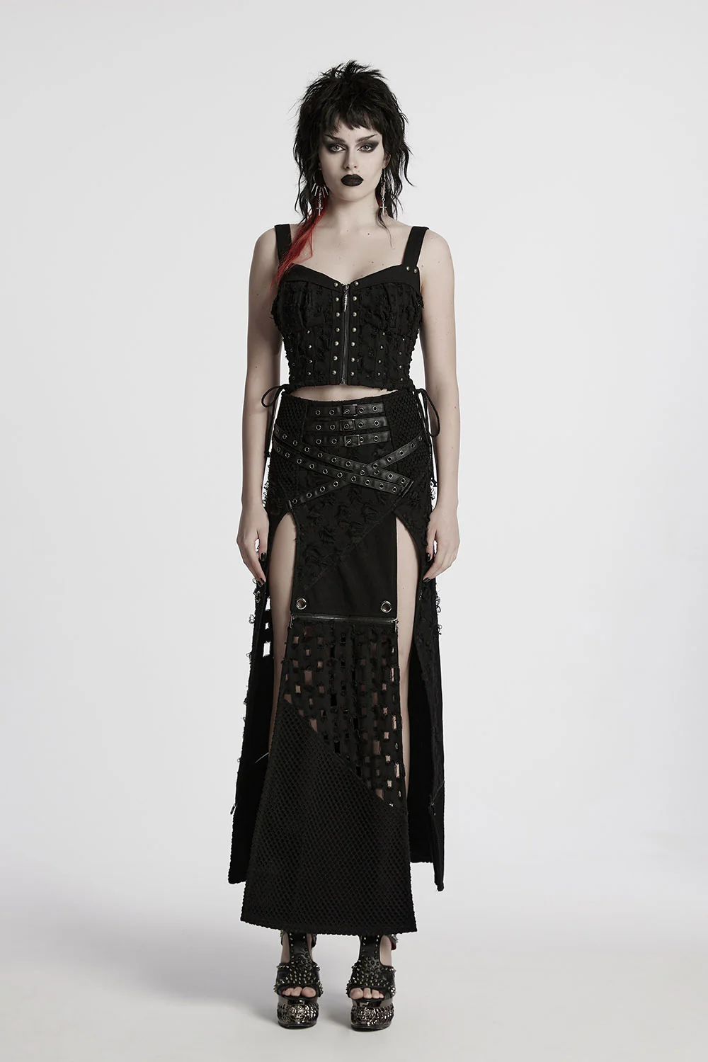 Dark Prophecy Leg Slit Skirt [Turns Into a Mini Skirt] - Image 3