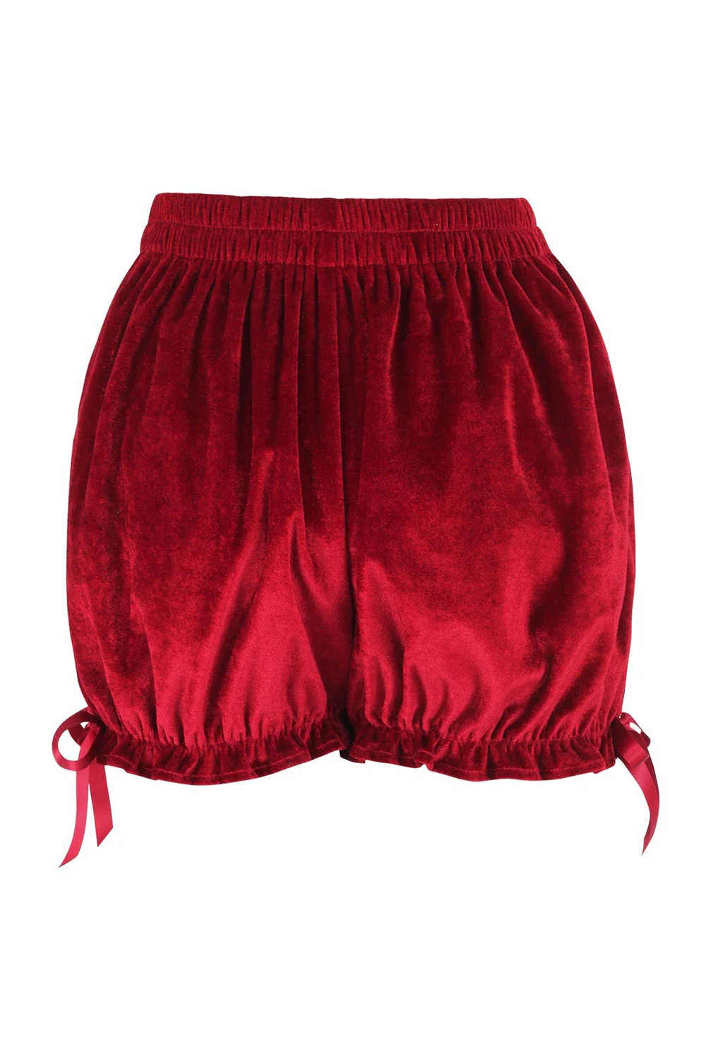 Dark Red Velvet Bloomers - Image 3