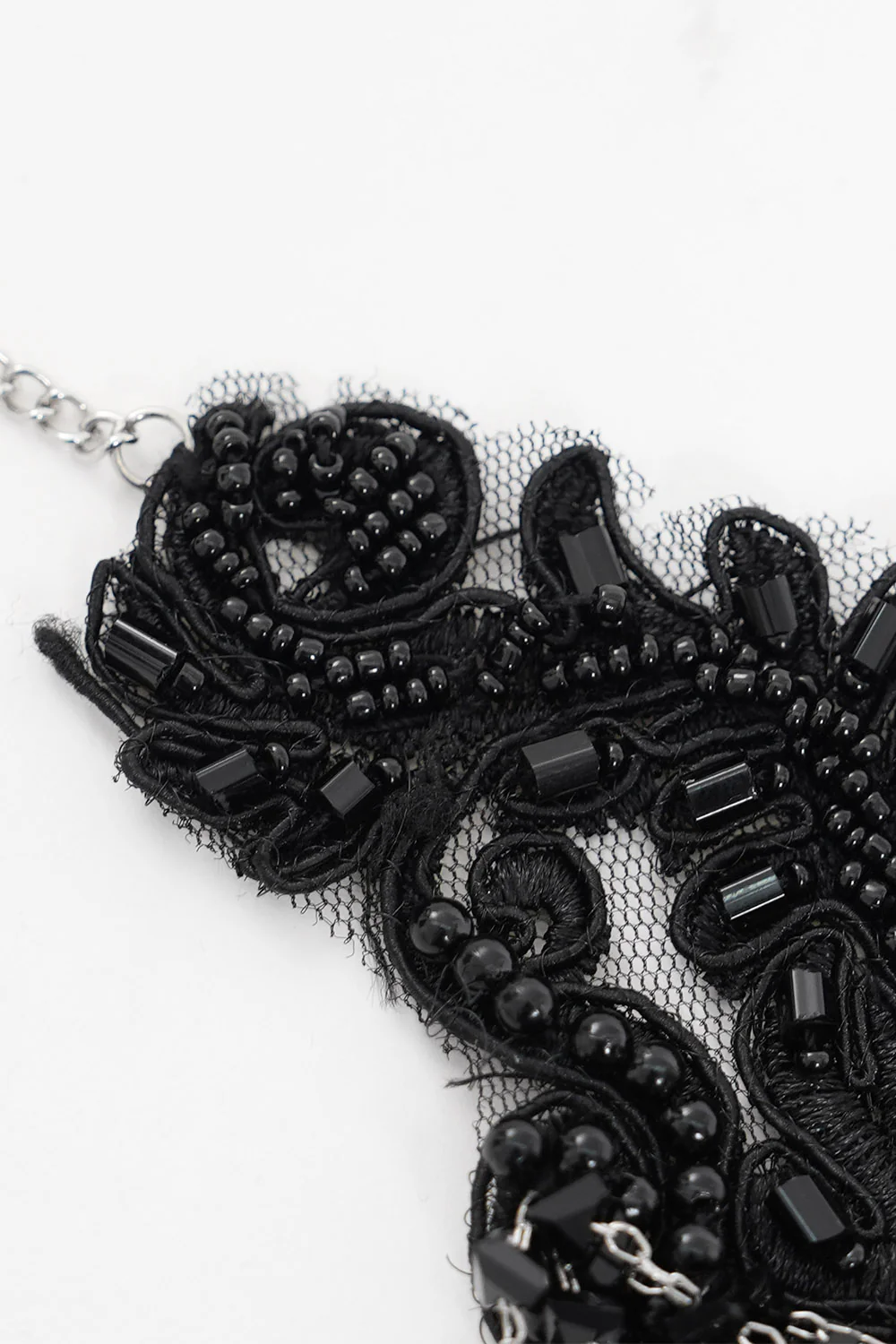 Dark Regency Embroidered Beaded Choker - Image 9