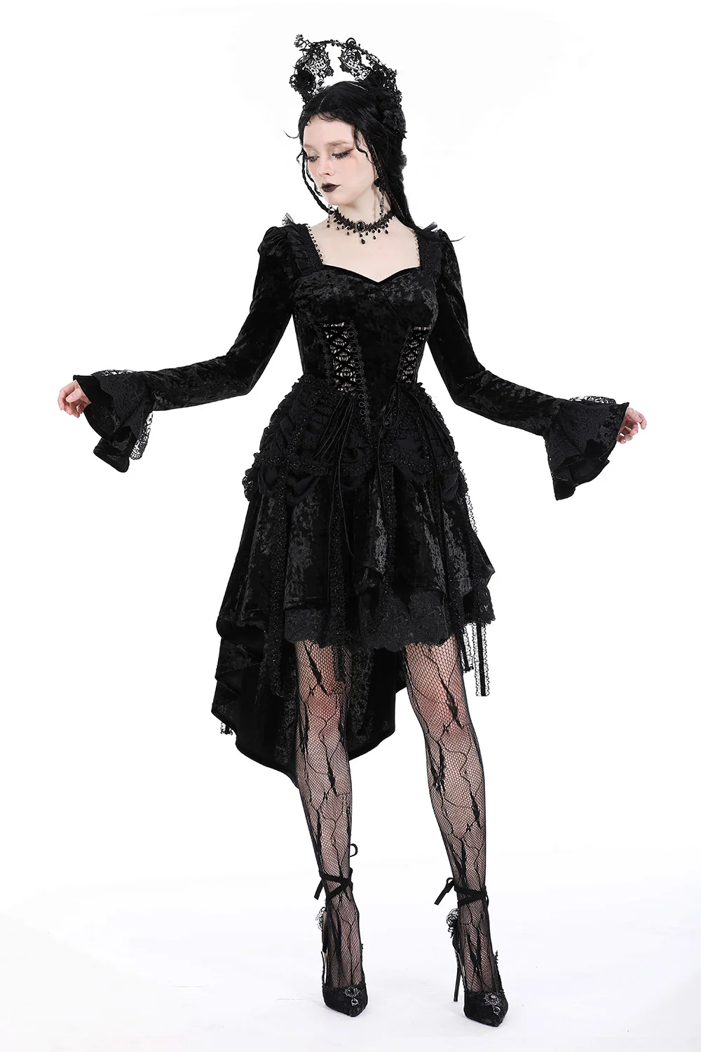 Dark Regency Layered Dress