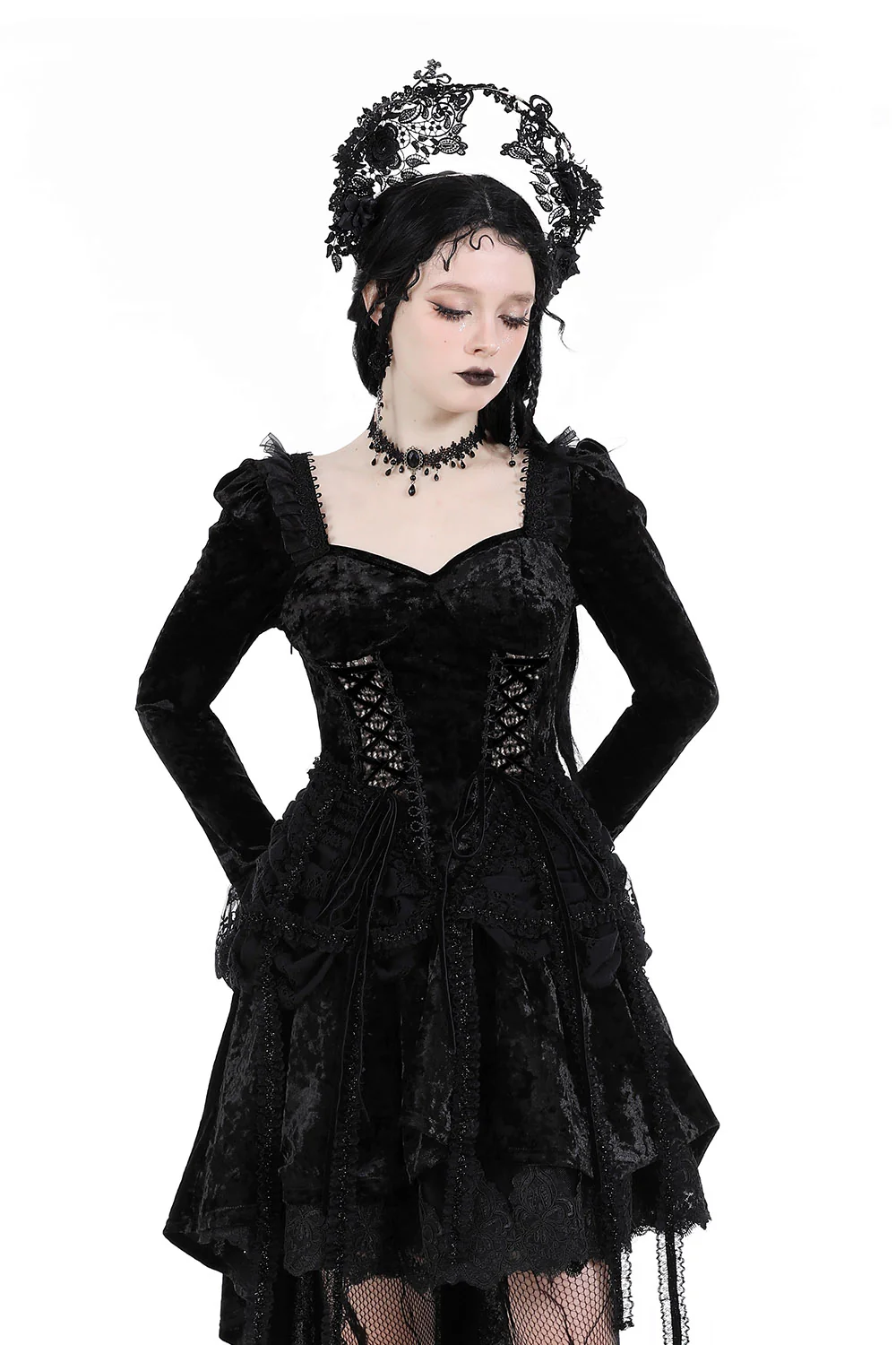 Dark Regency Layered Dress - Image 4