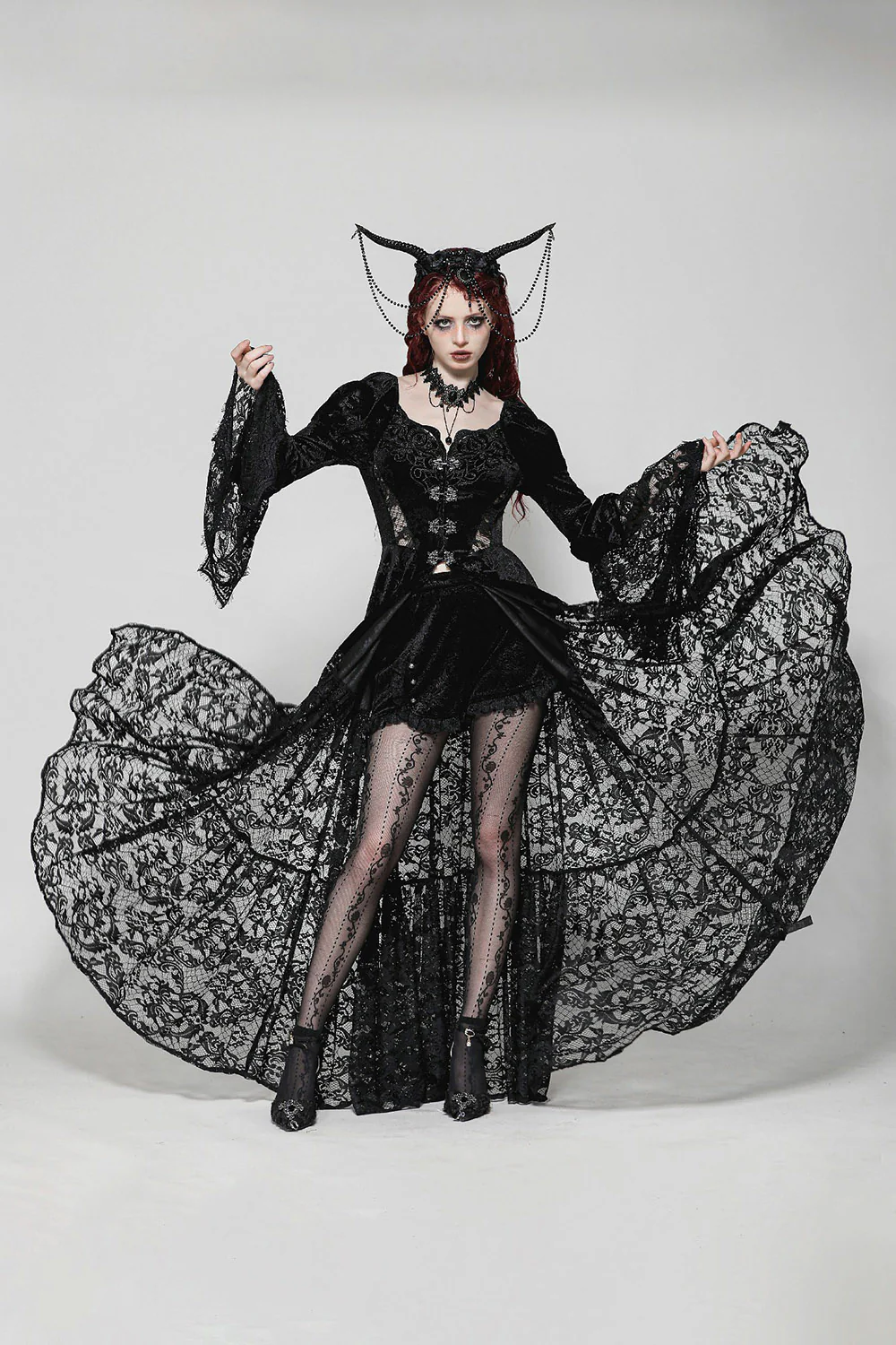 Dark Royalty Duster Dress - Image 7