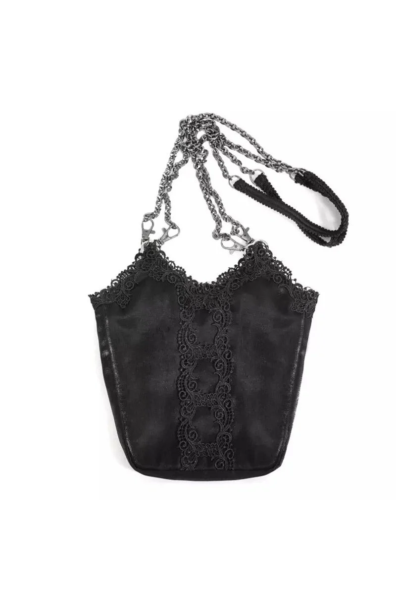 Darkness Inside Embroidered Goth Bag - Image 2