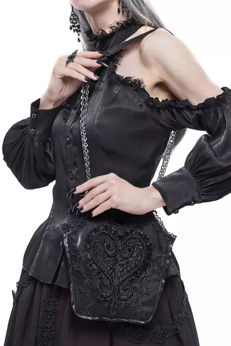 Darkness Inside Embroidered Goth Bag - Image 5