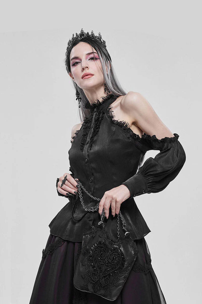 Darkness Inside Embroidered Goth Bag - Image 6