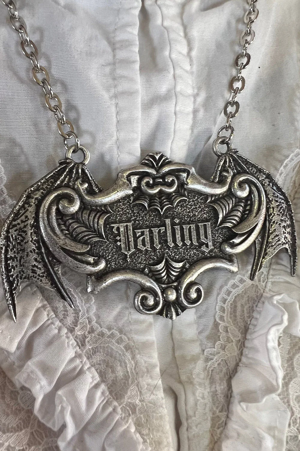 Darling Coffin Plaque Necklace - Image 2