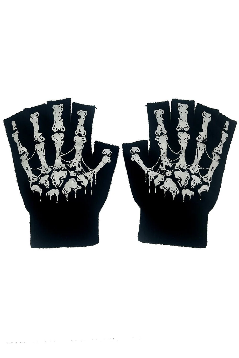 Dead Inside Skeleton Gloves [Fingerless] - Image 4