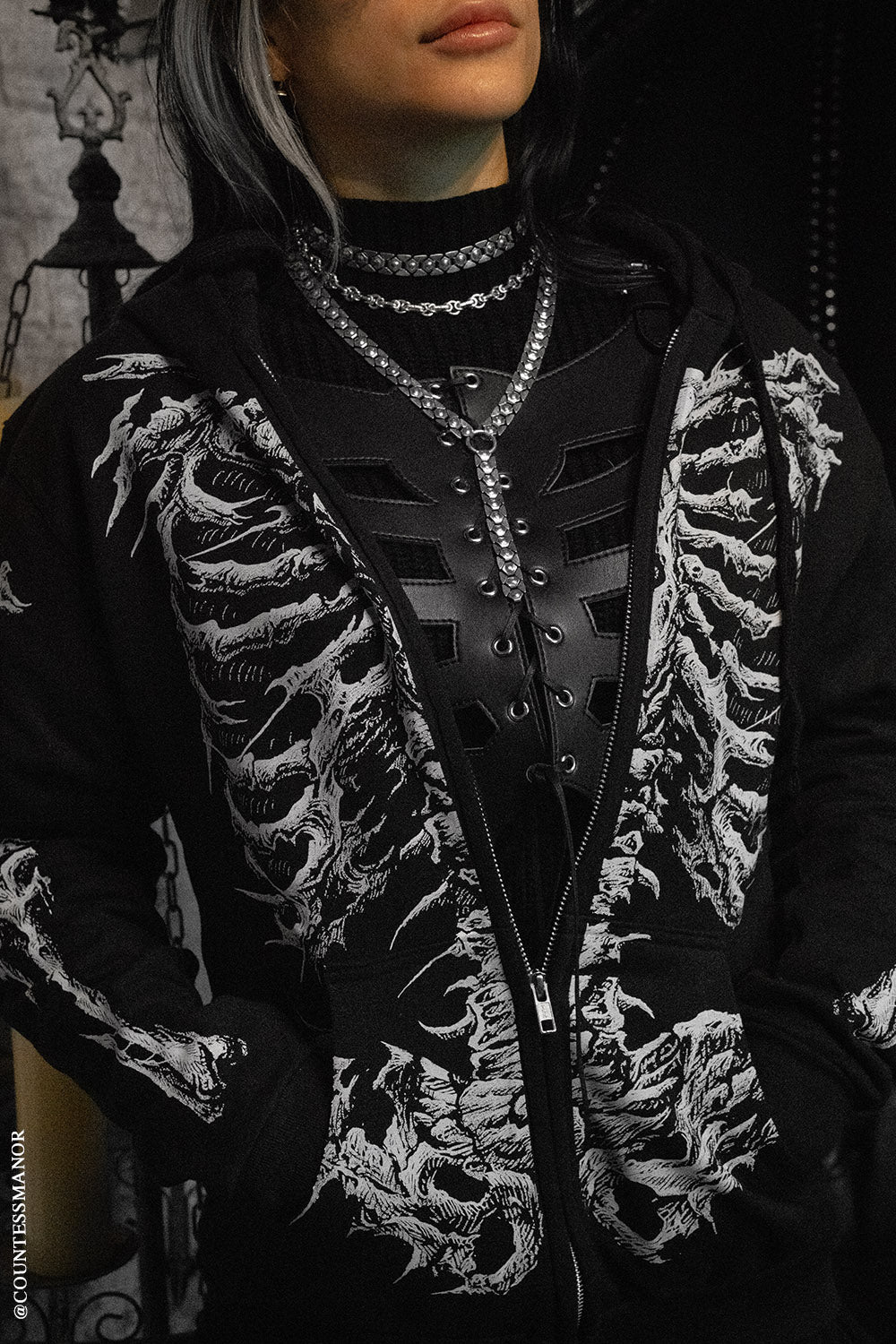 Dead Inside Skeleton Hoodie - Image 10
