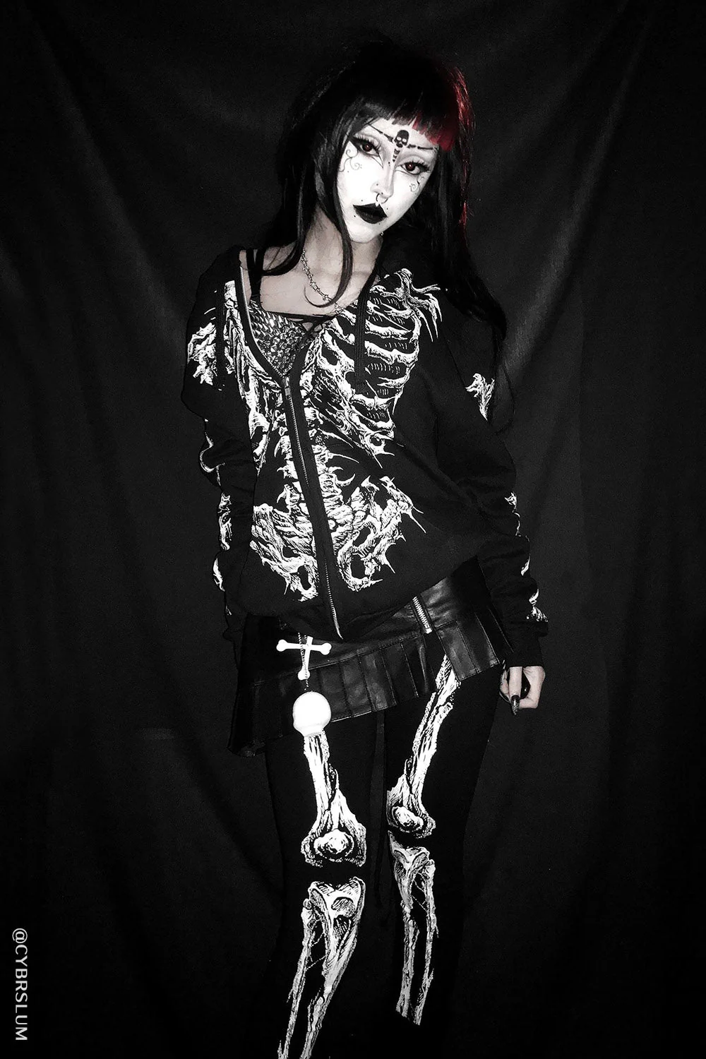 Dead Inside Skeleton Hoodie - Image 16