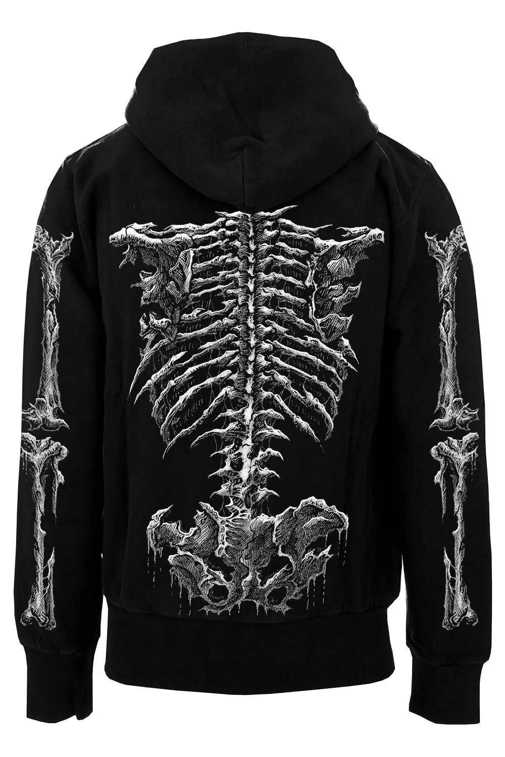 Dead Inside Skeleton Hoodie - Image 3