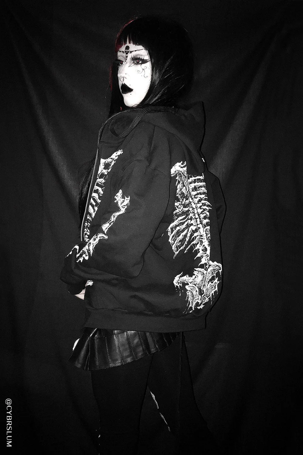 Dead Inside Skeleton Hoodie - Image 5