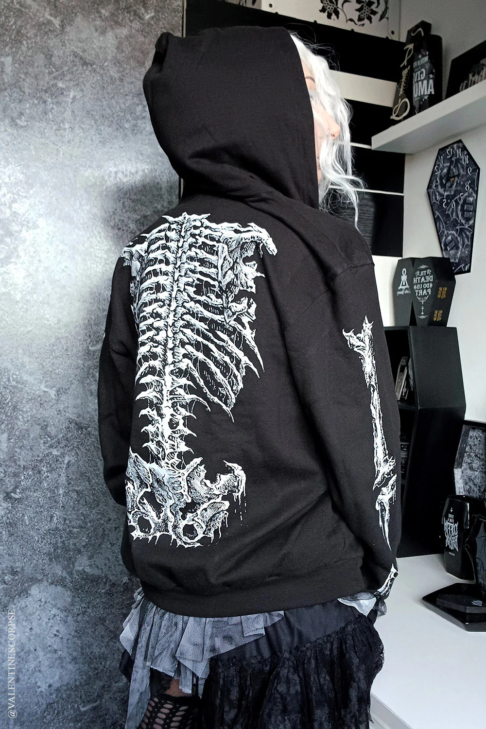 Dead Inside Skeleton Hoodie - Image 7