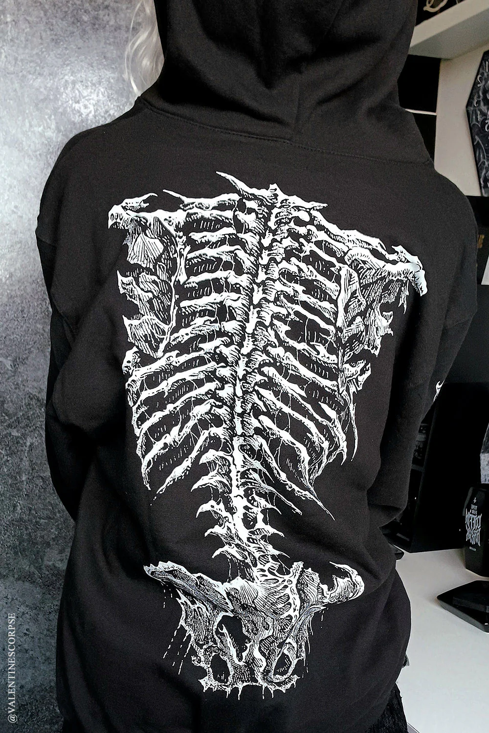 Dead Inside Skeleton Hoodie - Image 9