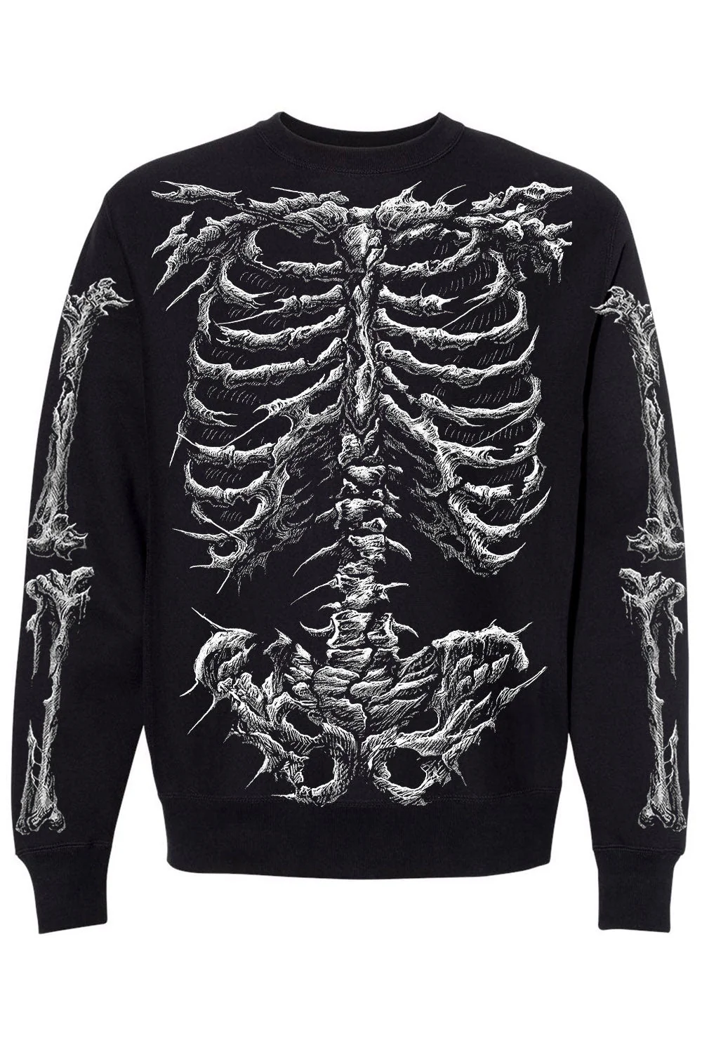 Dead Inside Skeleton Sweatshirt - Image 2