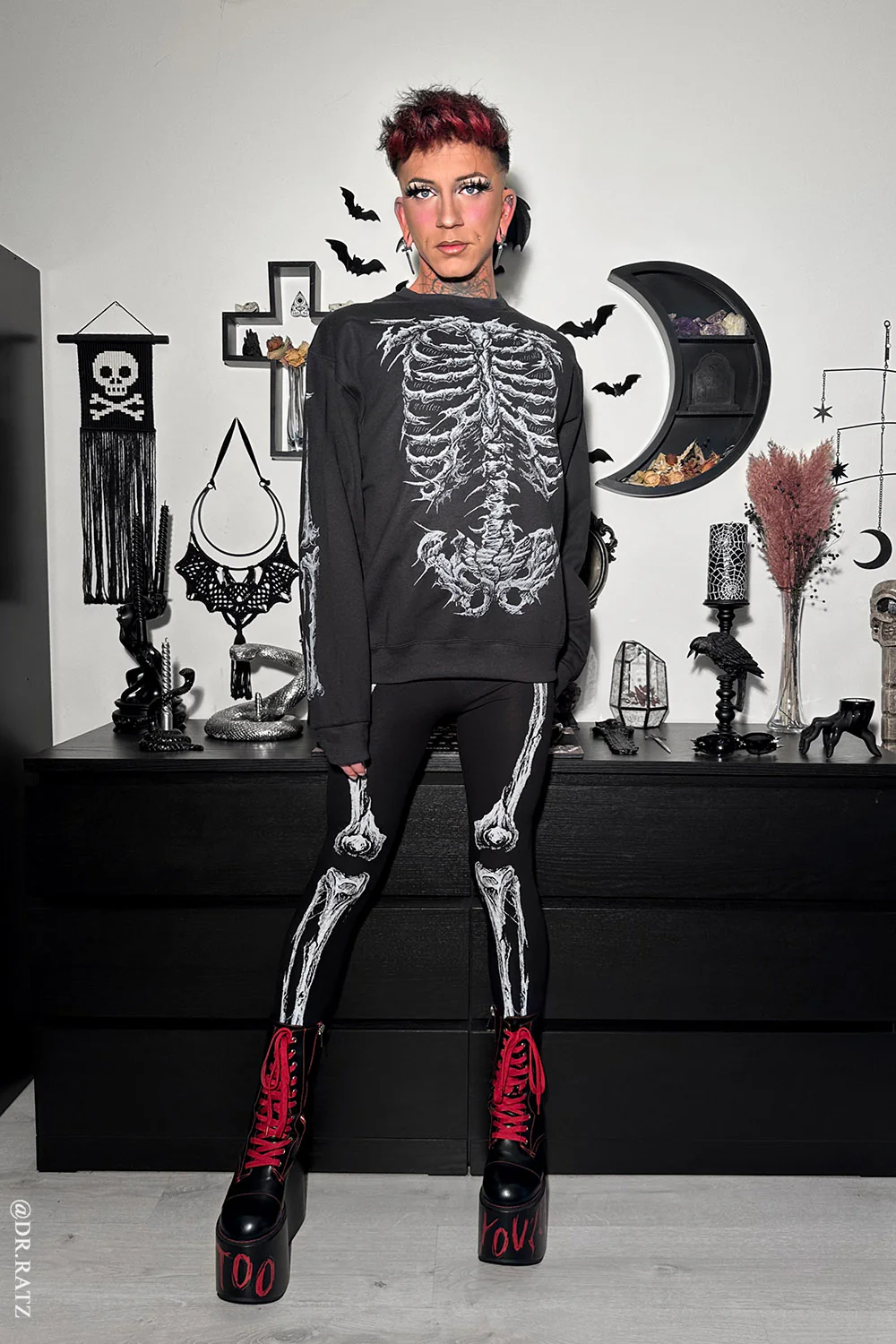 Dead Inside Skeleton Sweatshirt - Image 7