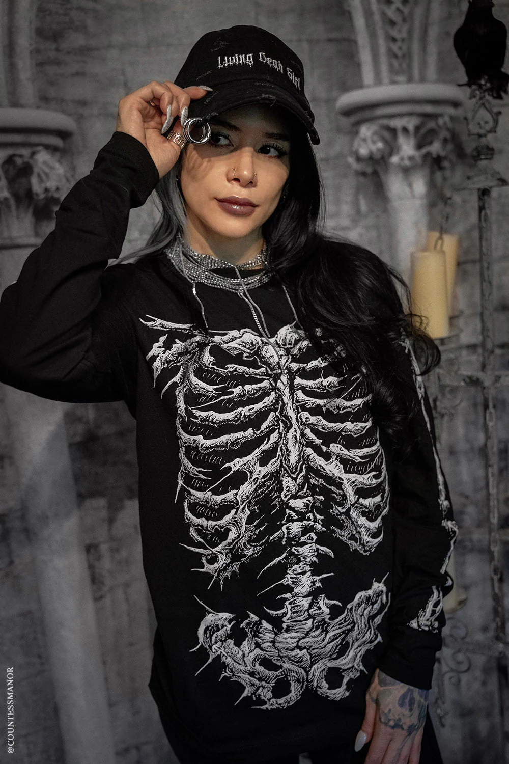 Dead Inside Skeleton T-shirt - Image 13