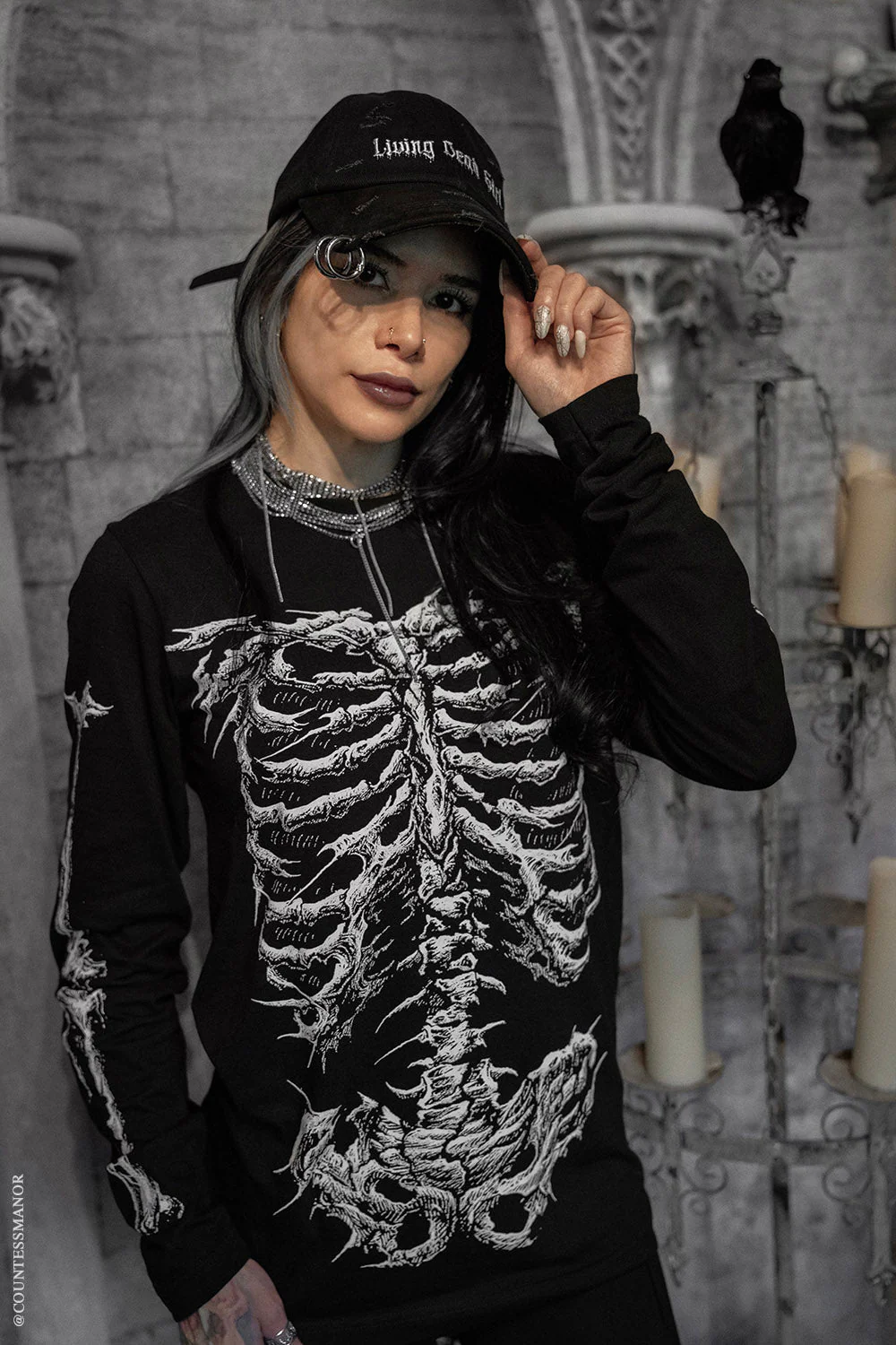 Dead Inside Skeleton T-shirt - Image 5
