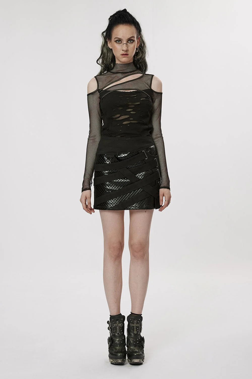 Dead Letters Fishnet Top - Image 4
