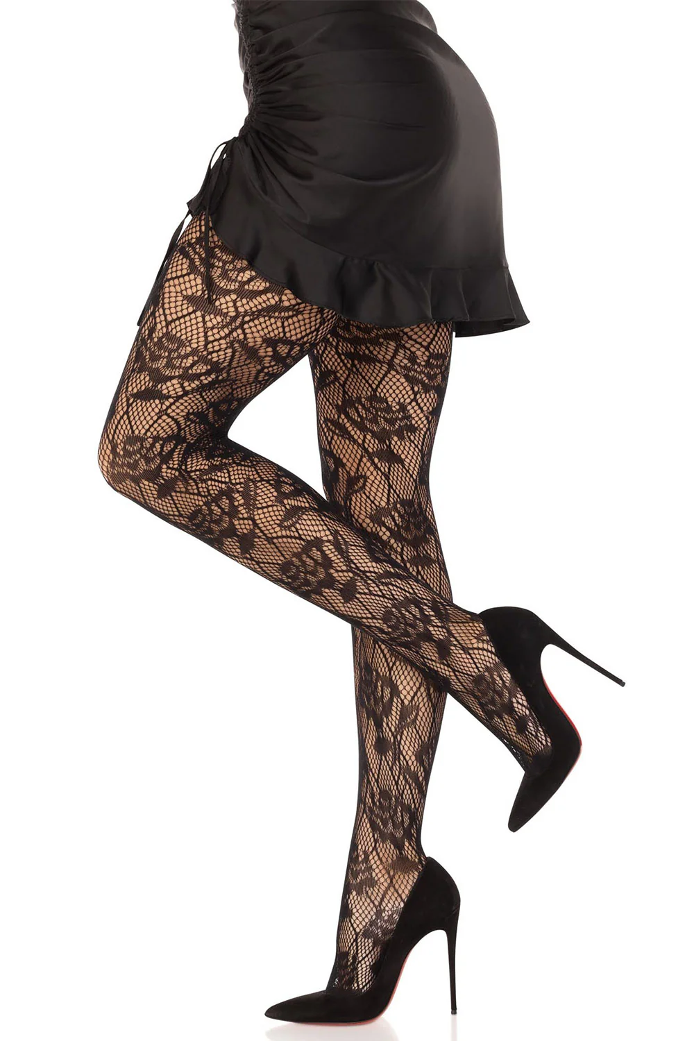 Dead Roses Fishnet Stockings - Image 2