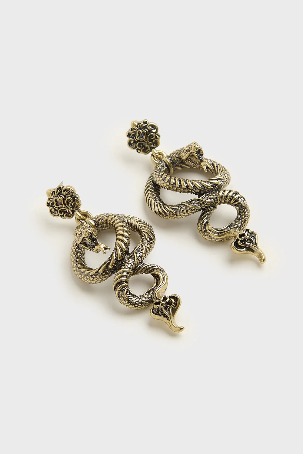 Deadly Coil Earrings [Gold] - Image 2