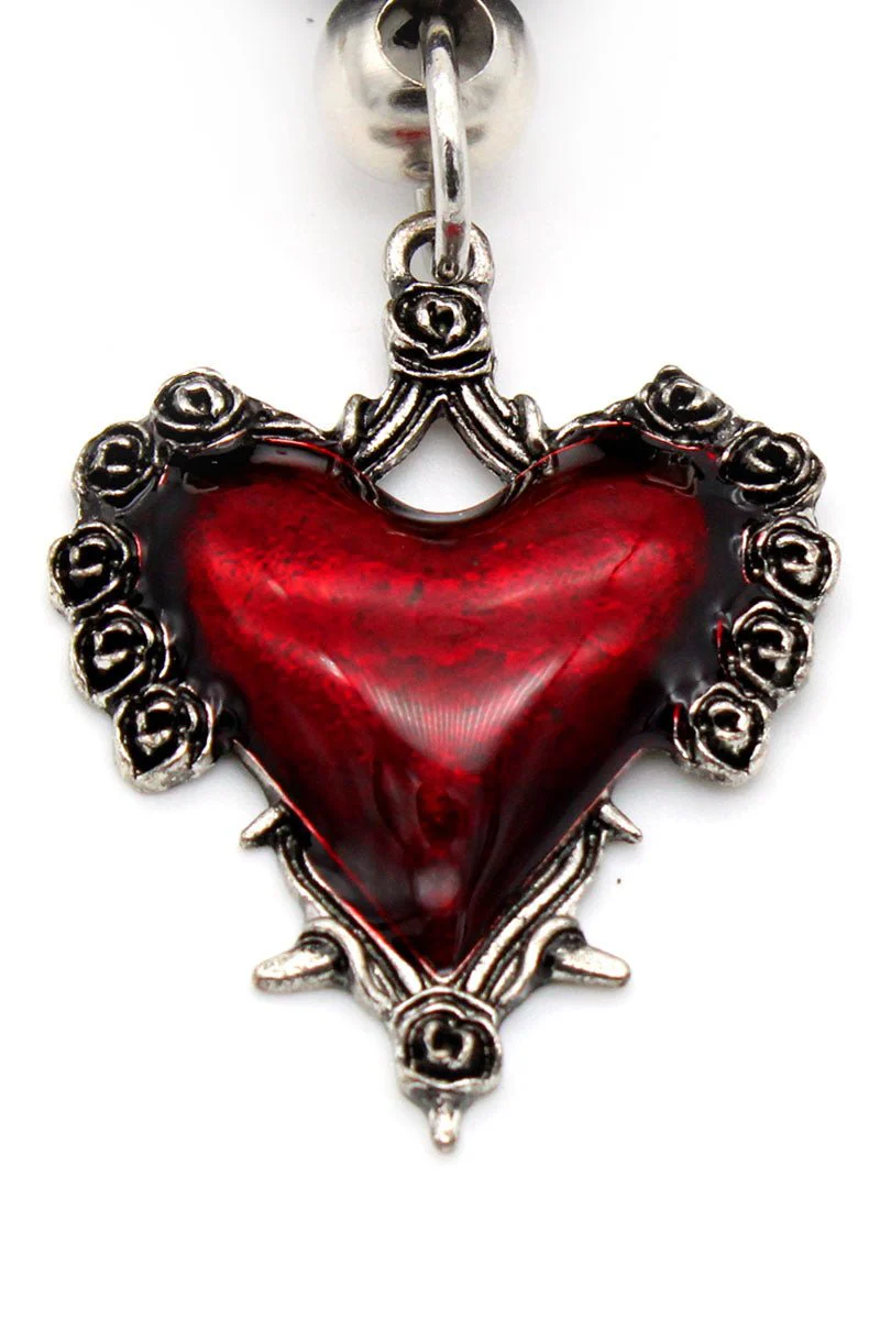 Deadly Devotion Red Heart Choker - Image 2