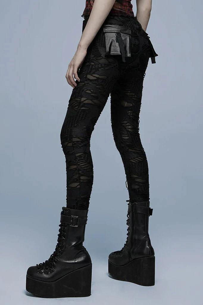 Dear Diary Distressed Leggings - Image 2