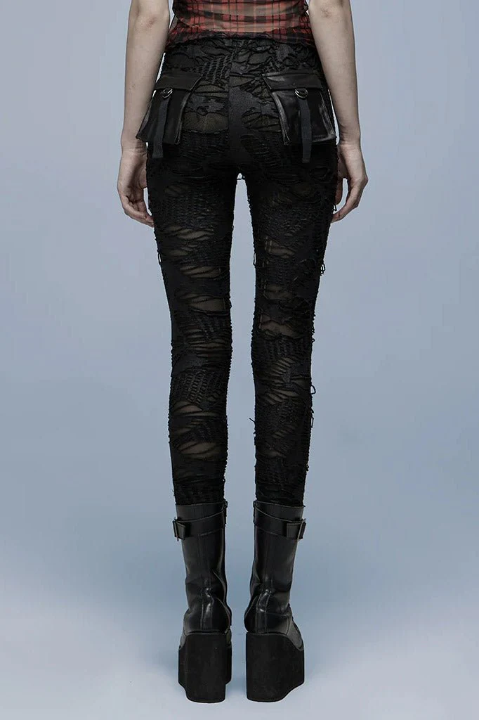 Dear Diary Distressed Leggings - Image 3