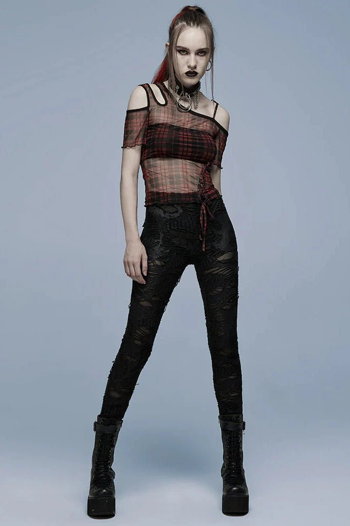Dear Diary Distressed Leggings - Image 4