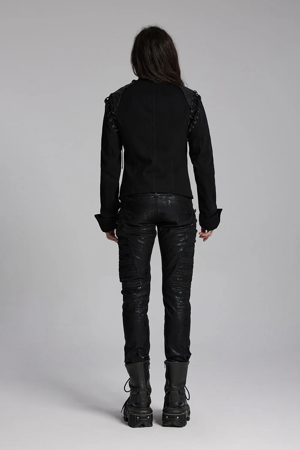 Death March Military Goth Jacket - Image 4