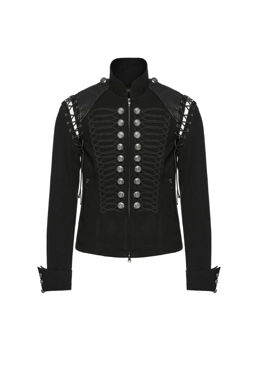 Death March Military Goth Jacket - Image 5